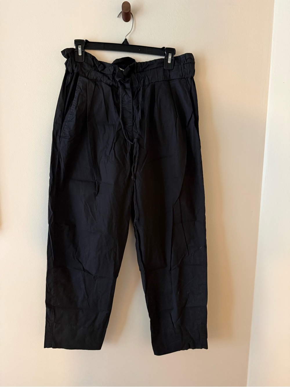 Sea New York Black Drawstring Casual Cotton Pants